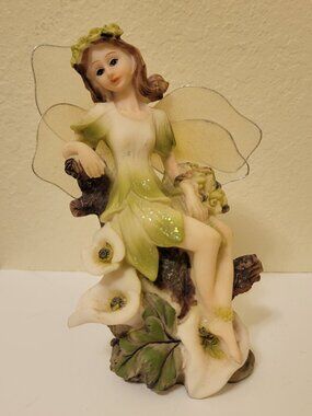 Green Forest Fairy Figurine